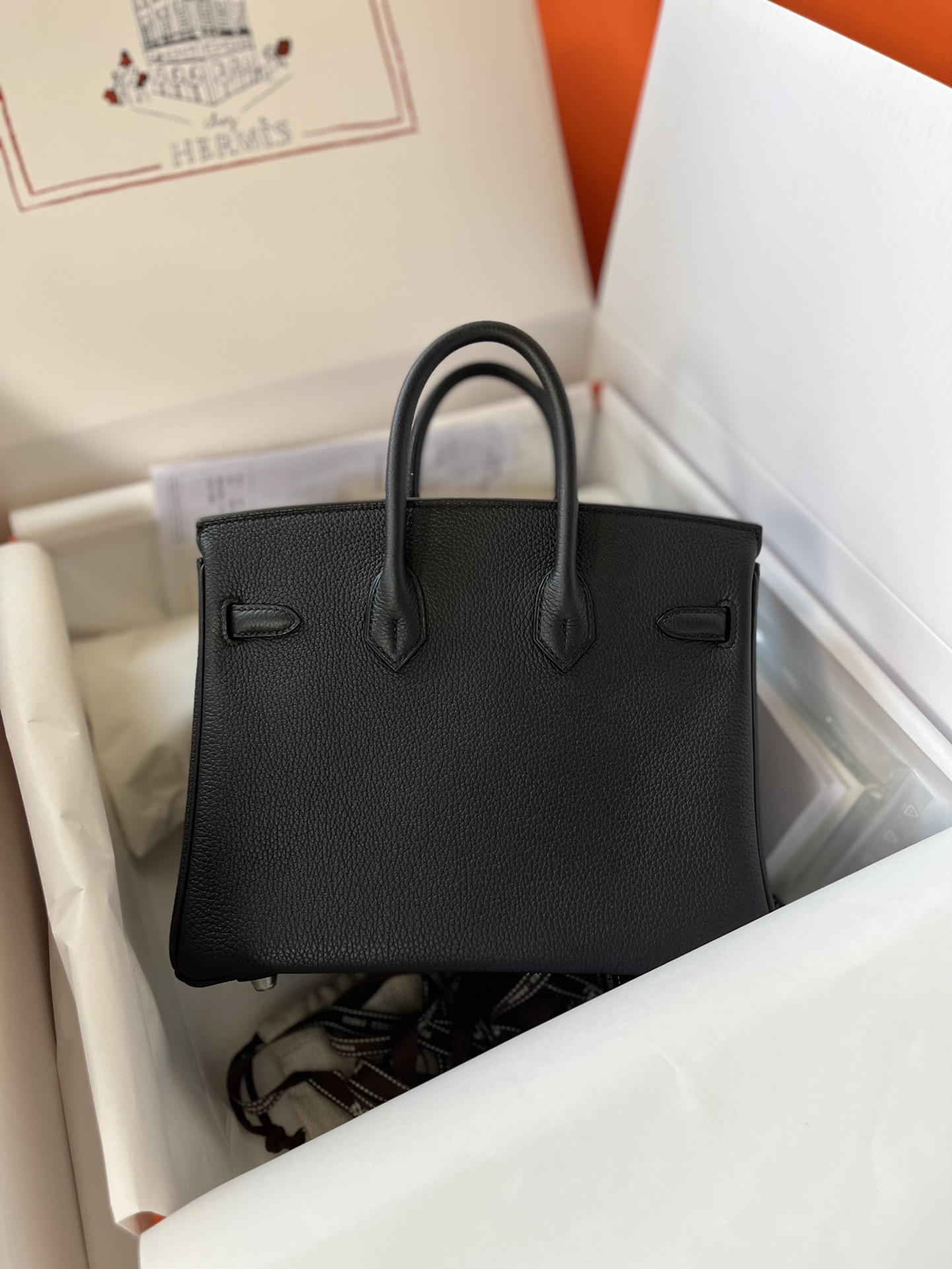 에르메스 버킨백25 블랙 은장